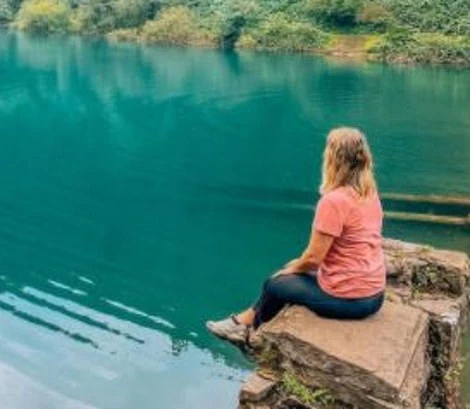 Frustrated villagers say social media users flock to Margam near Port Talbot in South Wales to take a selfie in front of the stunning deep blue waters of Brombil Reservoir.