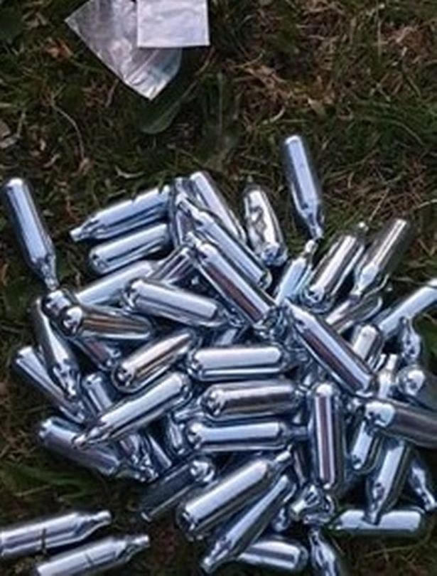 Drug paraphernalia is often among the huge piles of bagged waste at the quarry site
