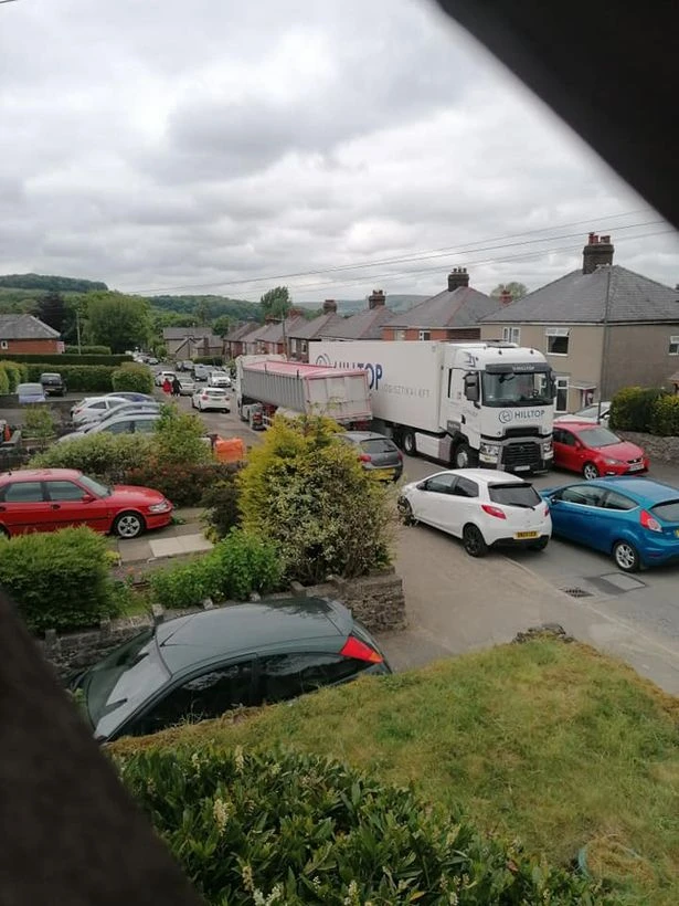Village roads quickly become congested