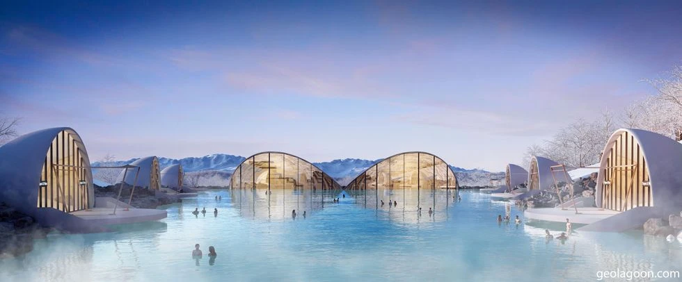 A rendering of the lagoon.
