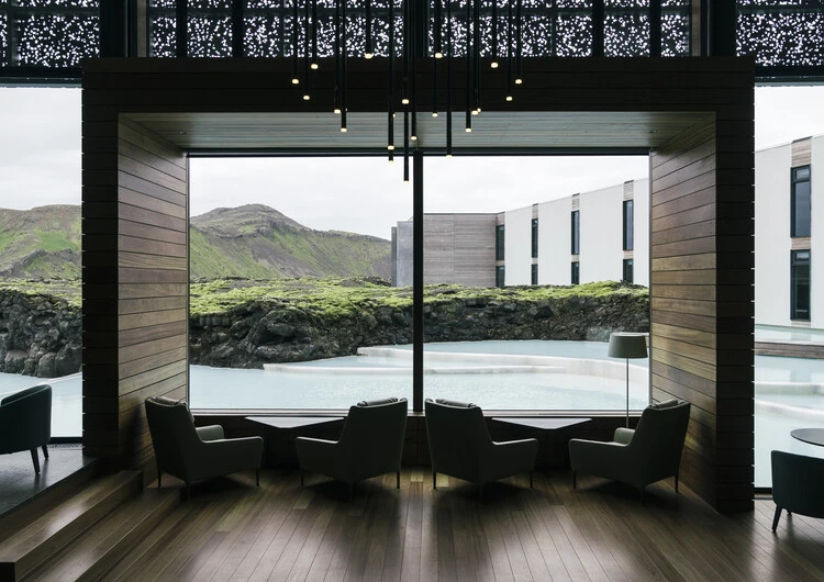 The Retreat at Blue Lagoon Iceland / BASALT Architects - Interior photography, windows, table, chair