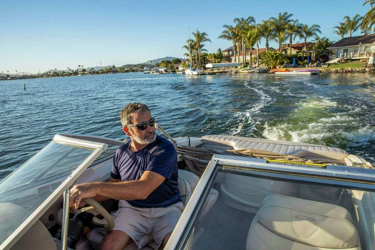 Jeffrey Martino takes his boat out to Bel Marin Keys.