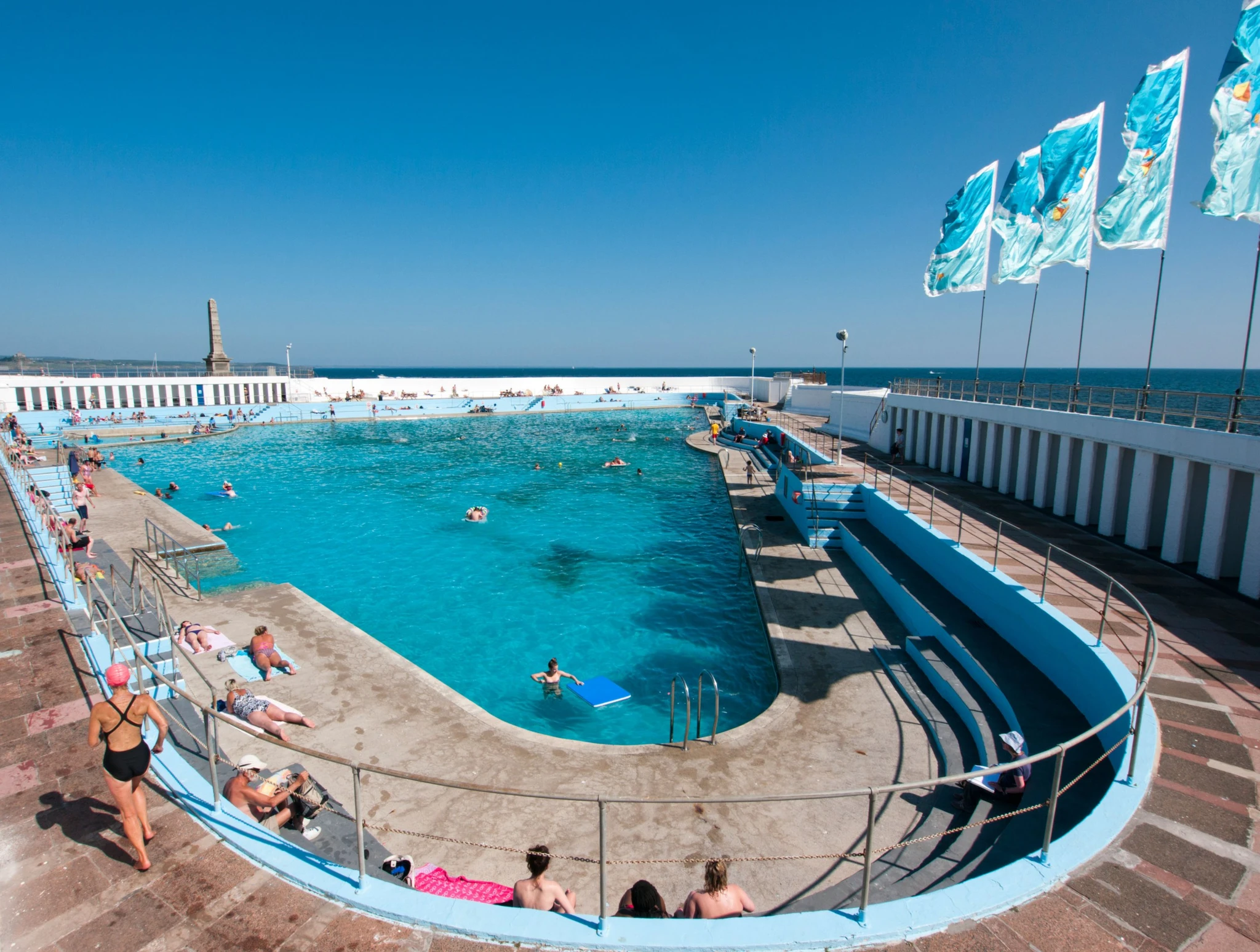 The pool opened earlier this week and is open to adults and children
