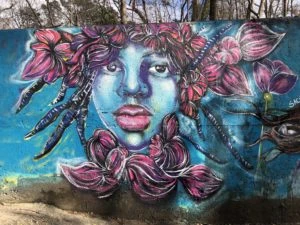 Permanent mural of Sachi Rome