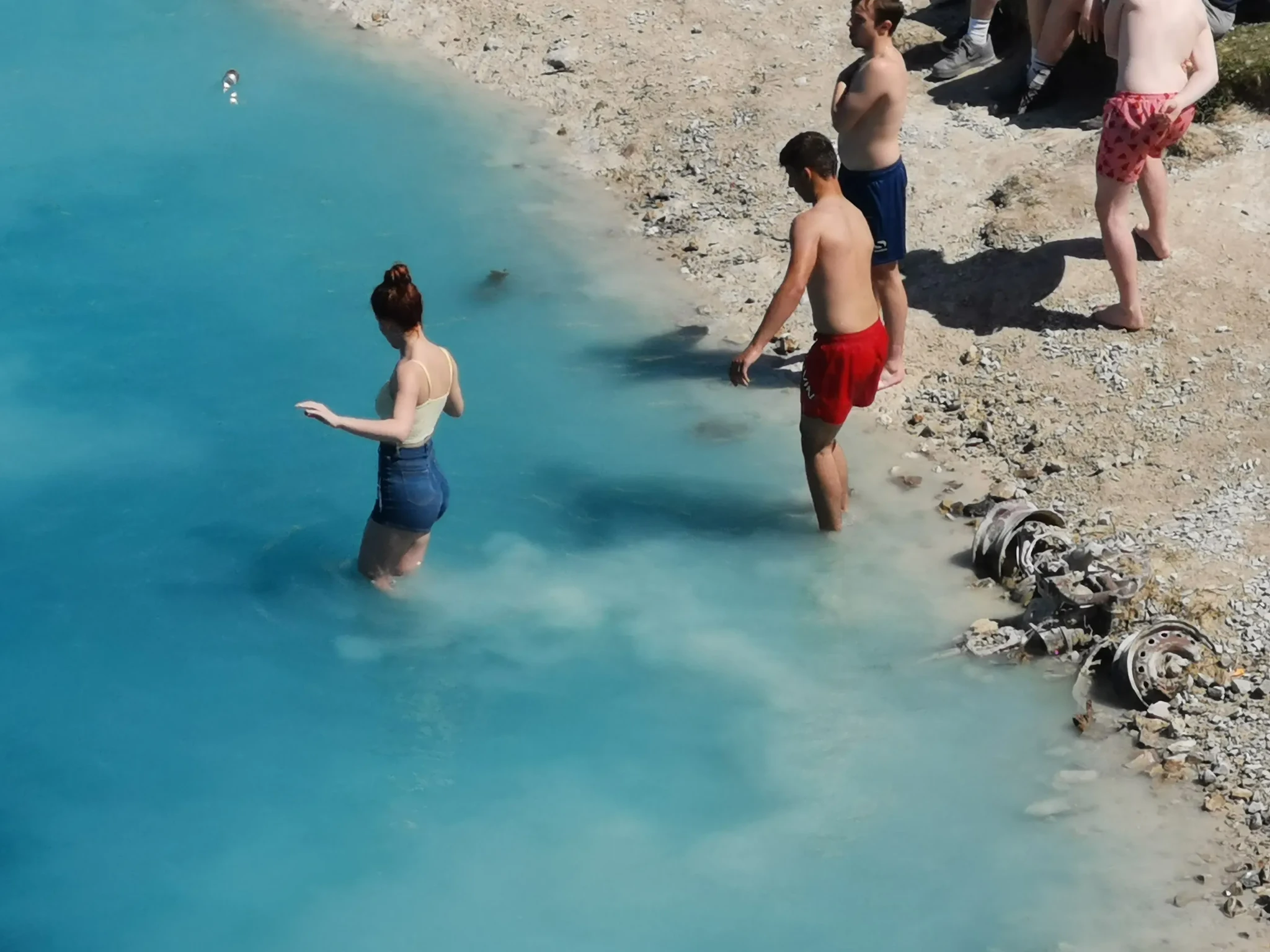 The water is like 