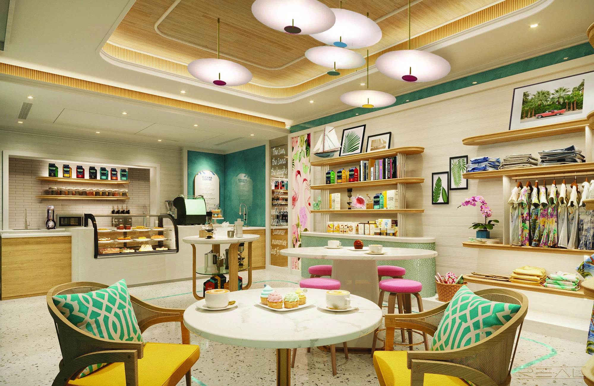 The new café of Eau et Oceana