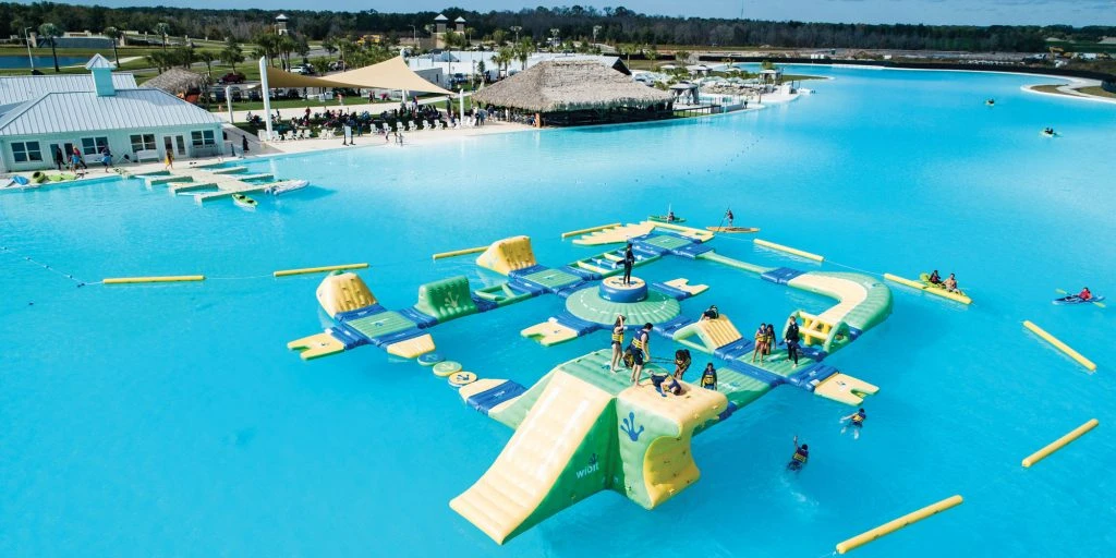 Epperson Lagoon by Crystal Lagoons is the largest swimming pool in the United States