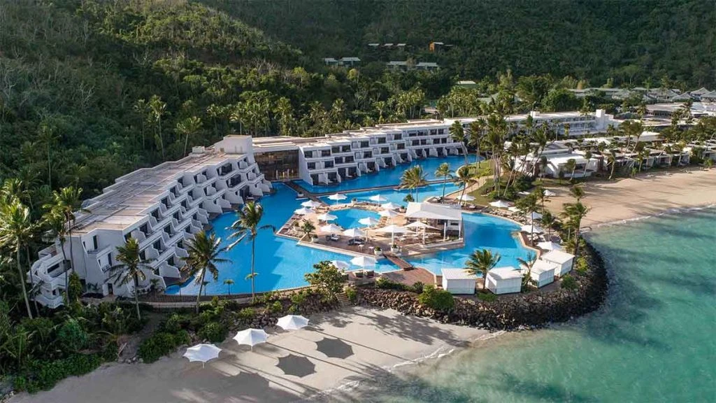 Hayman Island Resort has one of the largest swimming pools in the world. 