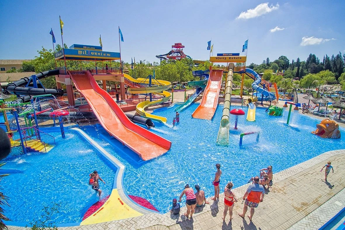 Aqualand offers many slides for young and old